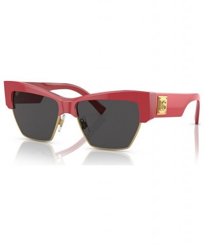 Women's Sunglasses DG441556-X Metallic Red $103.50 Womens