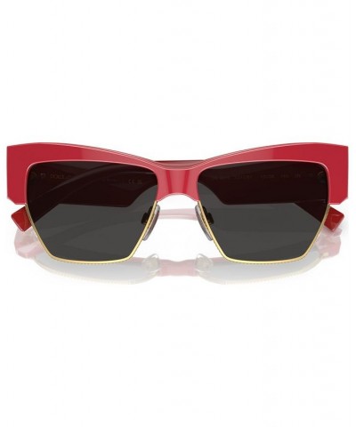 Women's Sunglasses DG441556-X Metallic Red $103.50 Womens