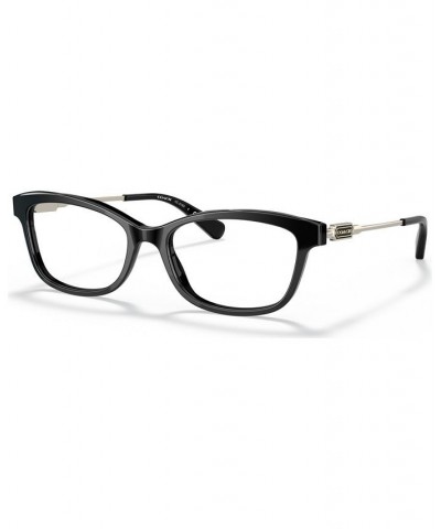 Women's Rectangle Eyeglasses HC6163 Black $45.98 Womens