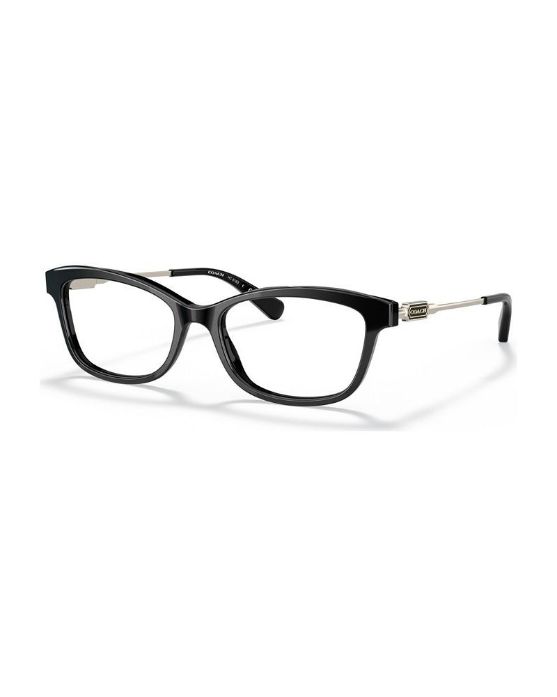 Women's Rectangle Eyeglasses HC6163 Black $45.98 Womens