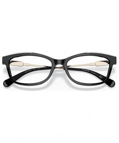 Women's Rectangle Eyeglasses HC6163 Black $45.98 Womens