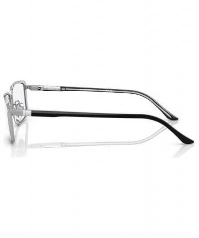 Men's Rectangle Eyeglasses SH2071T56-O Silver-Tone/Black $81.60 Mens