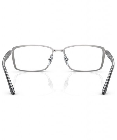 Men's Rectangle Eyeglasses SH2071T56-O Silver-Tone/Black $81.60 Mens