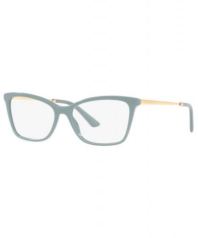 Women's Rectangle Eyeglasses DG334754-O Black $52.06 Womens