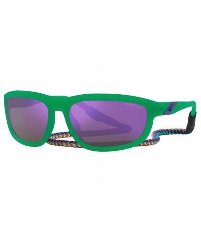 Men's Sunglasses EA4183U 64 Matte Opal Green $38.70 Mens