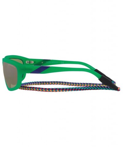 Men's Sunglasses EA4183U 64 Matte Opal Green $38.70 Mens