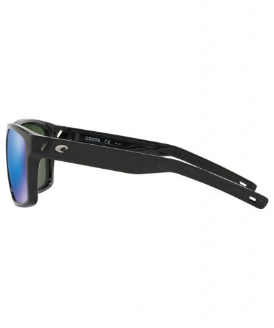 Polarized Sunglasses SLACK TIDE 60 BLACK SHINY/ BLUE MIRROR POLAR $51.12 Unisex