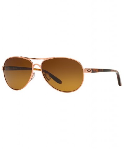 FEEDBACK Polarized Sunglasses OO4079 GOLD PINK/ BROWN GRADIENT POLAR $57.50 Unisex