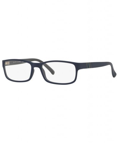 PH2154 Men's Rectangle Eyeglasses Matte Navy Blue $38.40 Mens