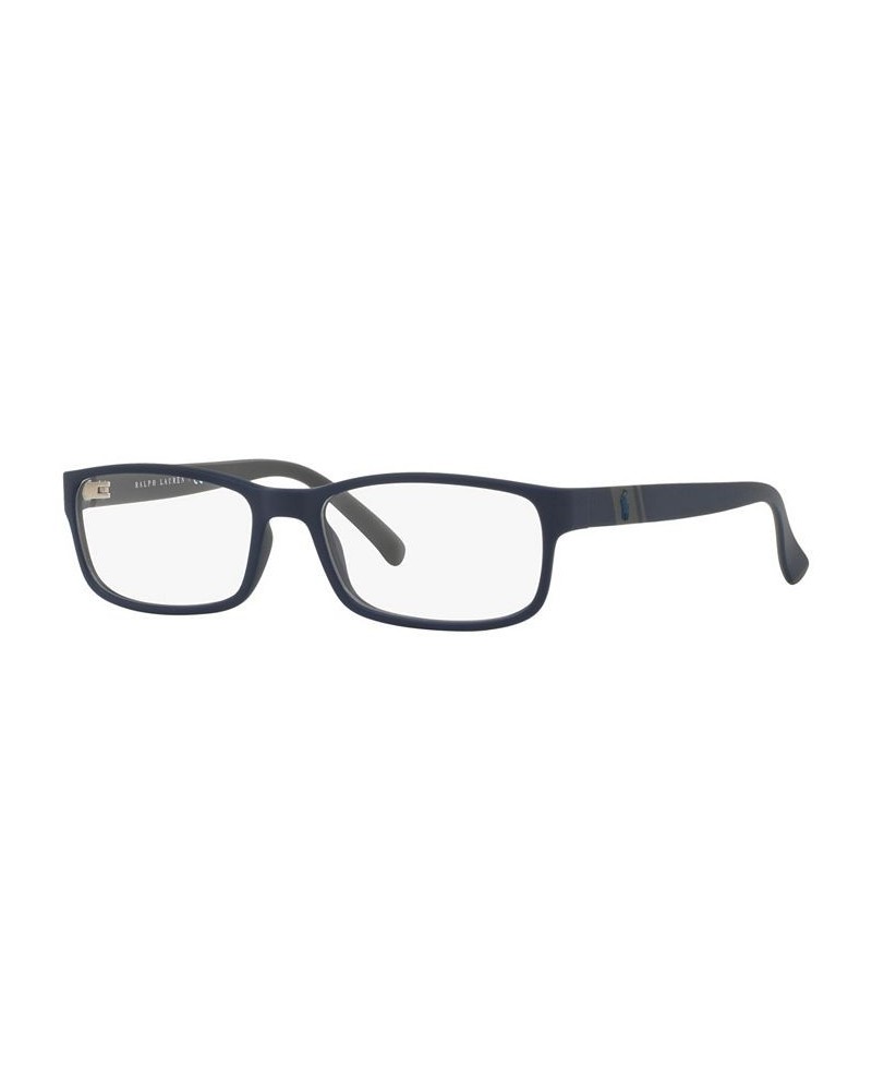 PH2154 Men's Rectangle Eyeglasses Matte Navy Blue $38.40 Mens