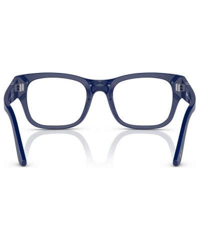 Unisex Rectangle Eyeglasses PO3297V50-O Green $39.00 Unisex