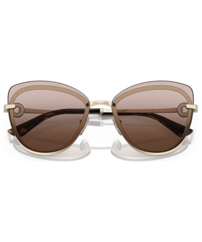 Women's Sunglasses BV6182B60-Y Pale Gold Tone $78.37 Womens