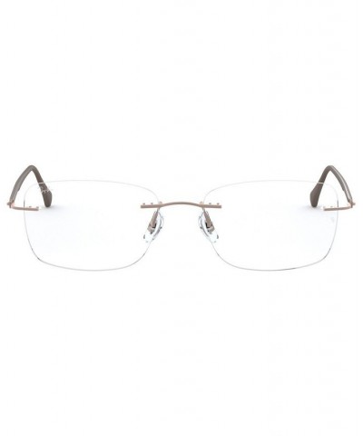 RX8725 Unisex Rectangle Eyeglasses Brown $33.60 Unisex