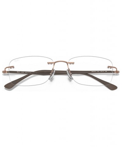 RX8725 Unisex Rectangle Eyeglasses Brown $33.60 Unisex