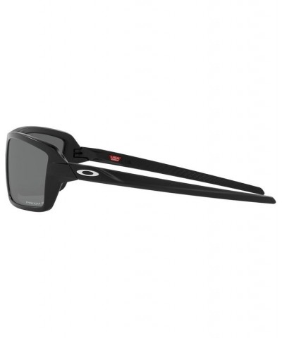 Men's Polarized Sunglasses OO9129 Cables 63 Matte Black $36.10 Mens