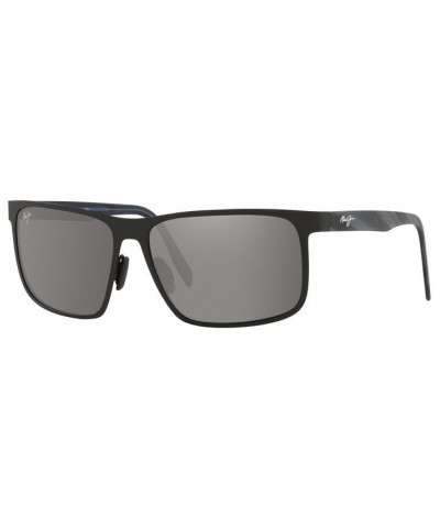 Men's Polarized Sunglasses MJ000671 61 Wana Black Matte $38.39 Mens