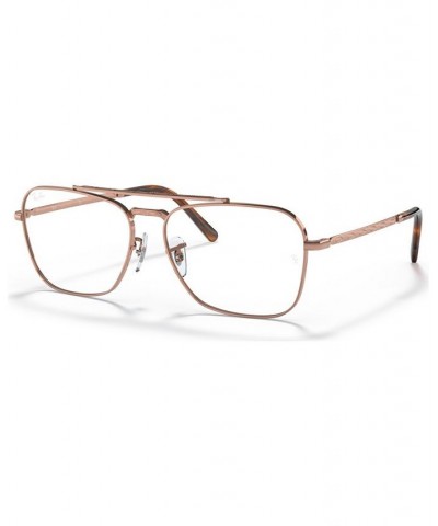 Unisex Square Eyeglasses RX3636V55-O Rose Gold Tone $48.33 Unisex