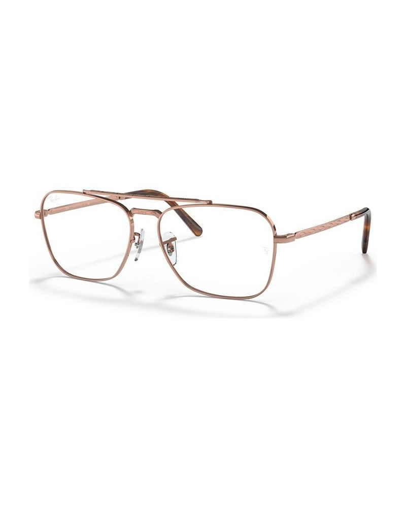 Unisex Square Eyeglasses RX3636V55-O Rose Gold Tone $48.33 Unisex