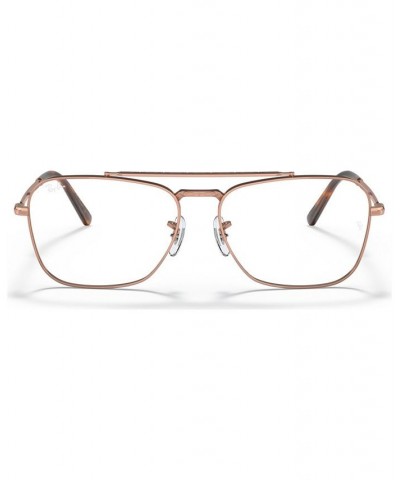 Unisex Square Eyeglasses RX3636V55-O Rose Gold Tone $48.33 Unisex