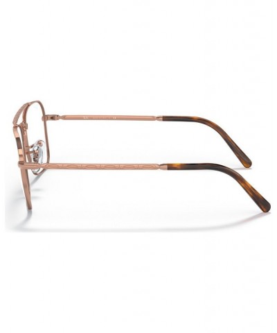 Unisex Square Eyeglasses RX3636V55-O Rose Gold Tone $48.33 Unisex