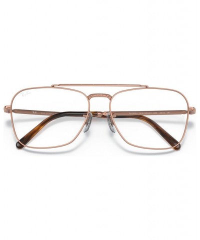 Unisex Square Eyeglasses RX3636V55-O Rose Gold Tone $48.33 Unisex