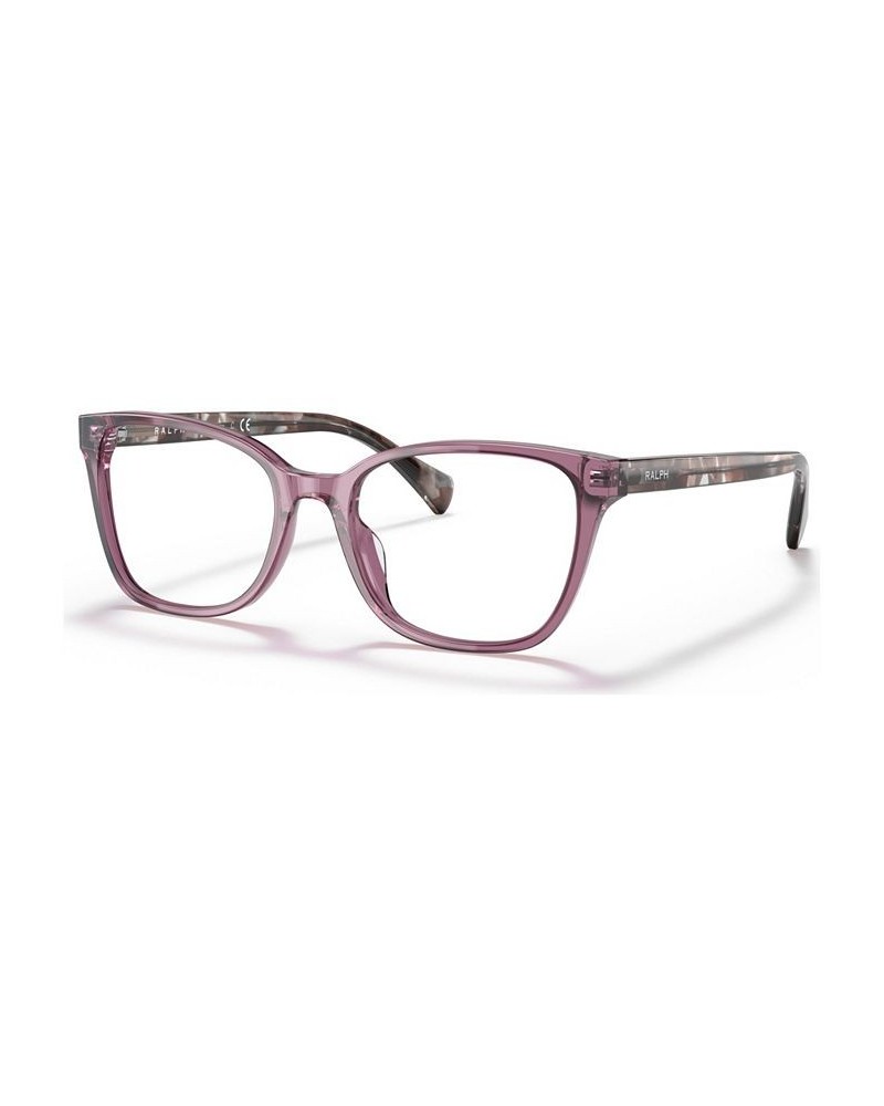 Women's Pillow Eyeglasses RA7137U Shiny Transparent Violet $29.21 Womens