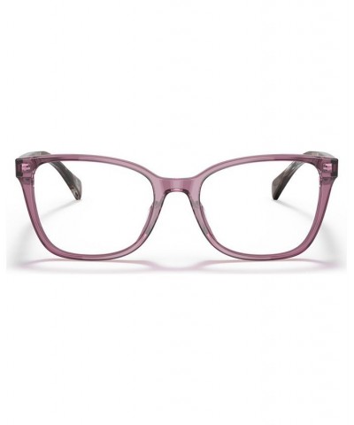 Women's Pillow Eyeglasses RA7137U Shiny Transparent Violet $29.21 Womens