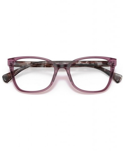 Women's Pillow Eyeglasses RA7137U Shiny Transparent Violet $29.21 Womens