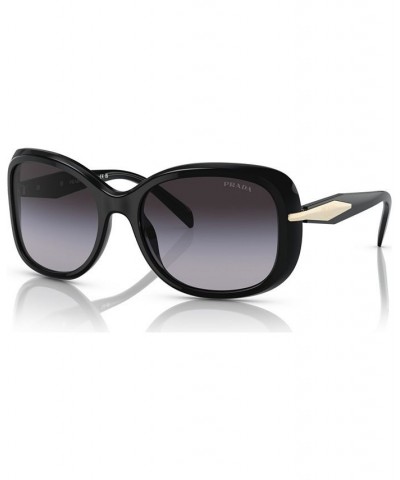 Women's Sunglasses PR 04ZS57-Y Black $51.36 Womens