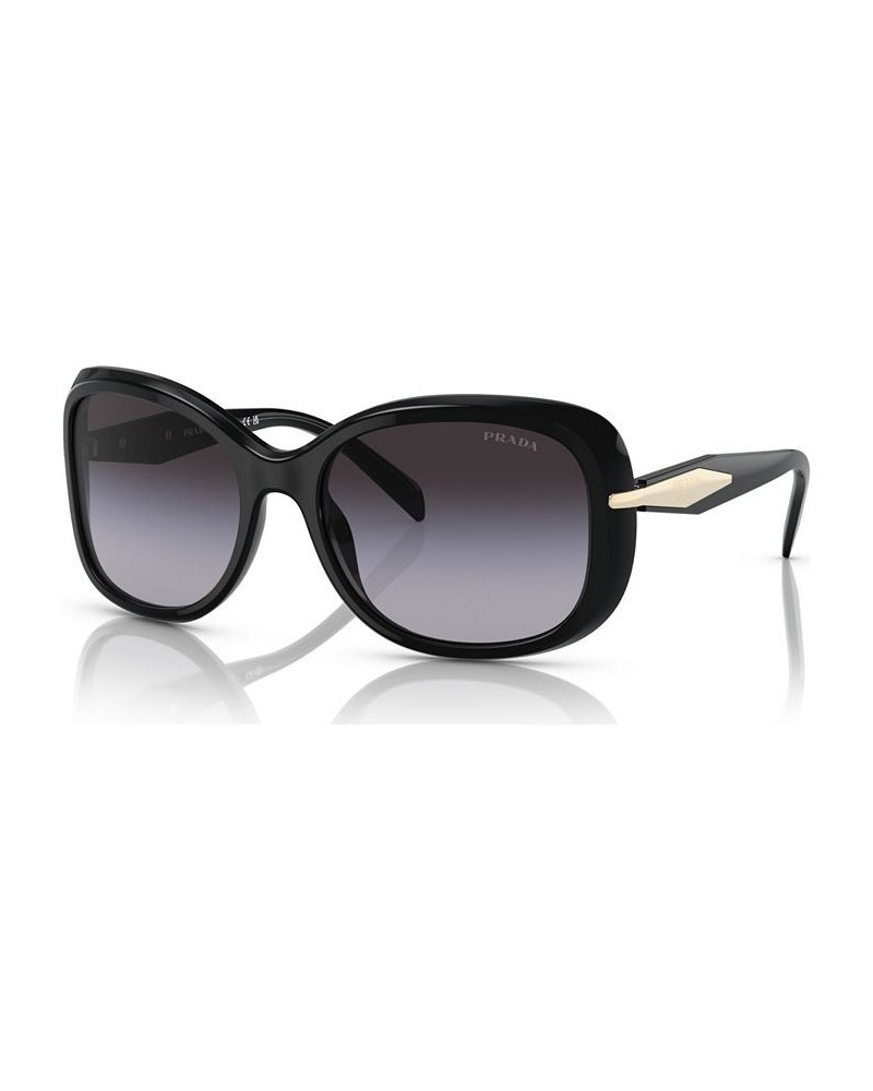 Women's Sunglasses PR 04ZS57-Y Black $51.36 Womens