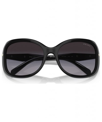 Women's Sunglasses PR 04ZS57-Y Black $51.36 Womens