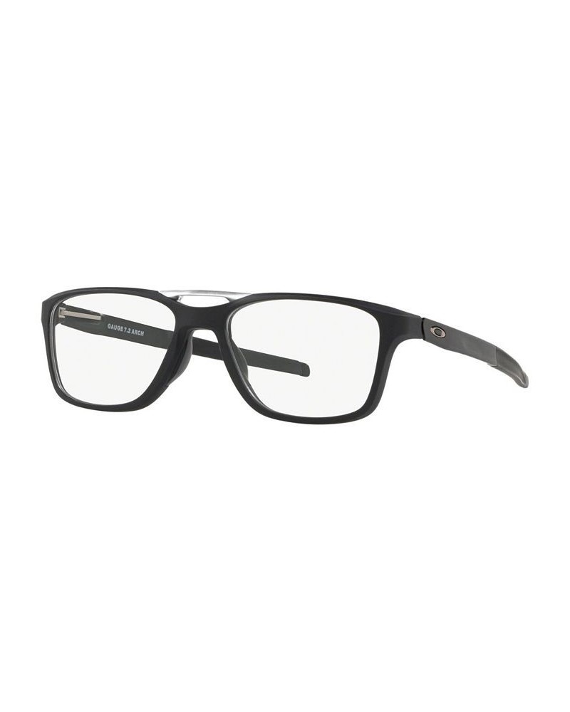 OX8113 Gauge 7.2 Trubridge Men's Square Eyeglasses Black $27.69 Mens