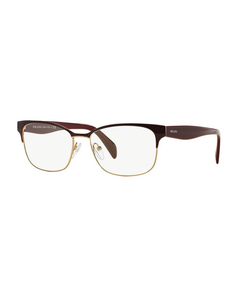 PR 65RV Women's Rectangle Eyeglasses Brown Gold $89.88 Womens