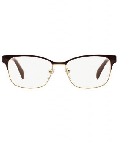 PR 65RV Women's Rectangle Eyeglasses Brown Gold $89.88 Womens