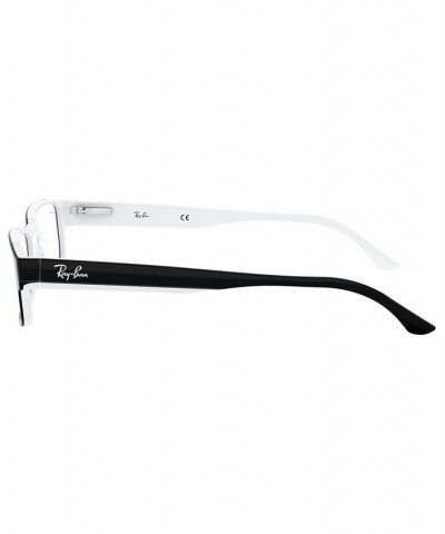 RX5114 Unisex Rectangle Eyeglasses Black $21.58 Unisex