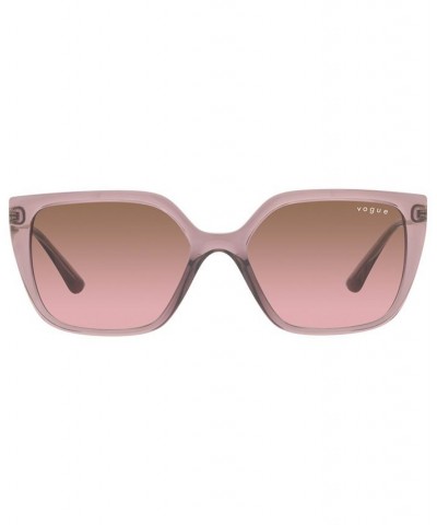 Vogue Women's Sunglasses VO5386S 54 Transparent Brown $11.48 Womens