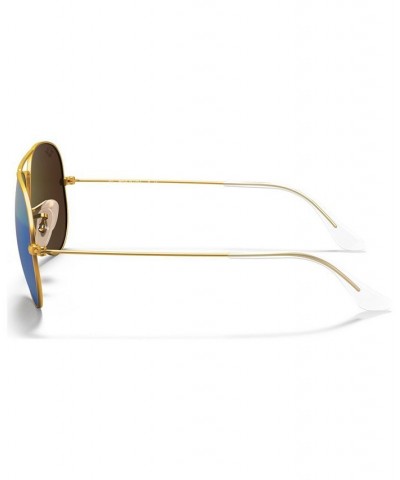 Sunglasses RB3025 AVIATOR MIRROR Gold Matte/Green Mirror $41.36 Unisex