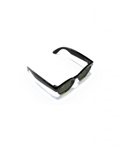 Stories Round Smart Glasses Shiny Black $44.85 Unisex