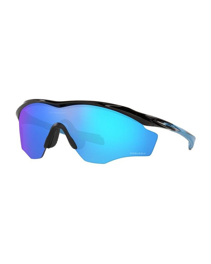 Men's Frame XL Sunglasses OO9343 45 M2 POLISHED BLACK/PRIZM SAPPHIRE $16.70 Mens