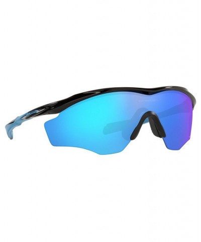 Men's Frame XL Sunglasses OO9343 45 M2 POLISHED BLACK/PRIZM SAPPHIRE $16.70 Mens