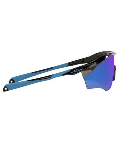 Men's Frame XL Sunglasses OO9343 45 M2 POLISHED BLACK/PRIZM SAPPHIRE $16.70 Mens