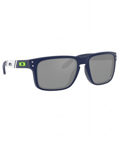 Men's NFL Collection Holbrook Sunglasses OO9102 55 MATTE NAVY - SEAHAWKS $26.18 Mens