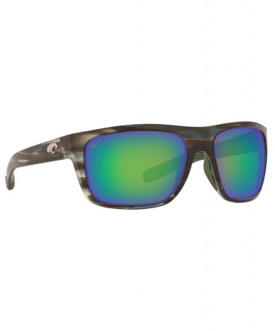 Men's Broadbill Polarized Sunglasses 253 MATTE REEF/GREEN MIRROR 580G $85.20 Mens