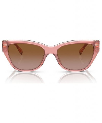 Women's Sunglasses HC8370U54-Y 54 Milky Pink/Transparent Pink $34.77 Womens