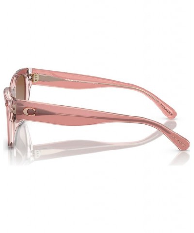 Women's Sunglasses HC8370U54-Y 54 Milky Pink/Transparent Pink $34.77 Womens