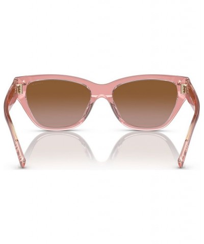 Women's Sunglasses HC8370U54-Y 54 Milky Pink/Transparent Pink $34.77 Womens