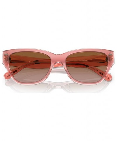 Women's Sunglasses HC8370U54-Y 54 Milky Pink/Transparent Pink $34.77 Womens