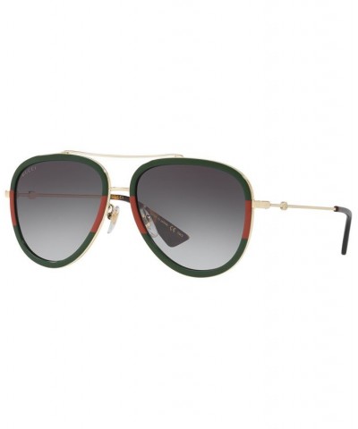 Sunglasses GG0062S GOLD/BLUE GRADIENT $88.40 Unisex