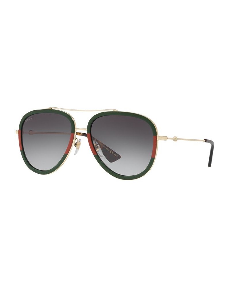 Sunglasses GG0062S GOLD/BLUE GRADIENT $88.40 Unisex