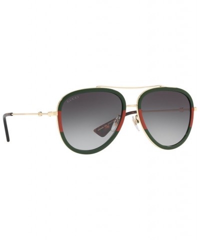 Sunglasses GG0062S GOLD/BLUE GRADIENT $88.40 Unisex